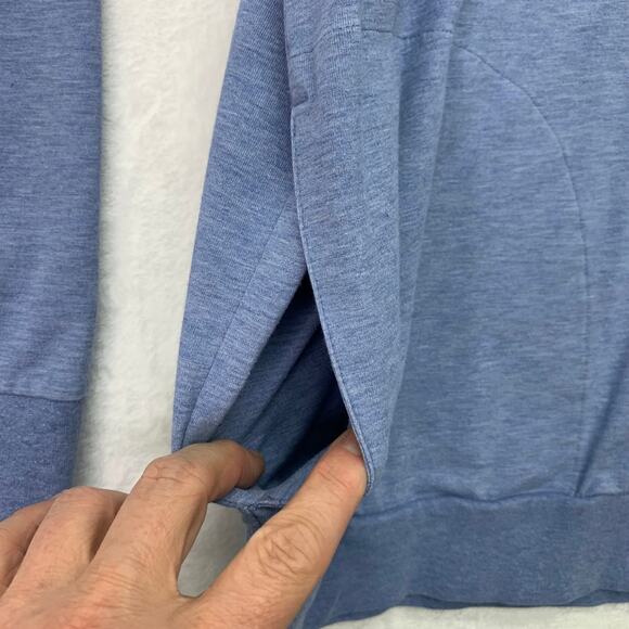 Travis Mathew Mens XL Light Blue 1/4 Zip Long Sleeve Modal Blend Golf Shirt - Picture 5 of 7